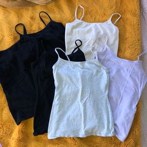 Express cami bundle. All size small. Adjustable straps and built in bra.